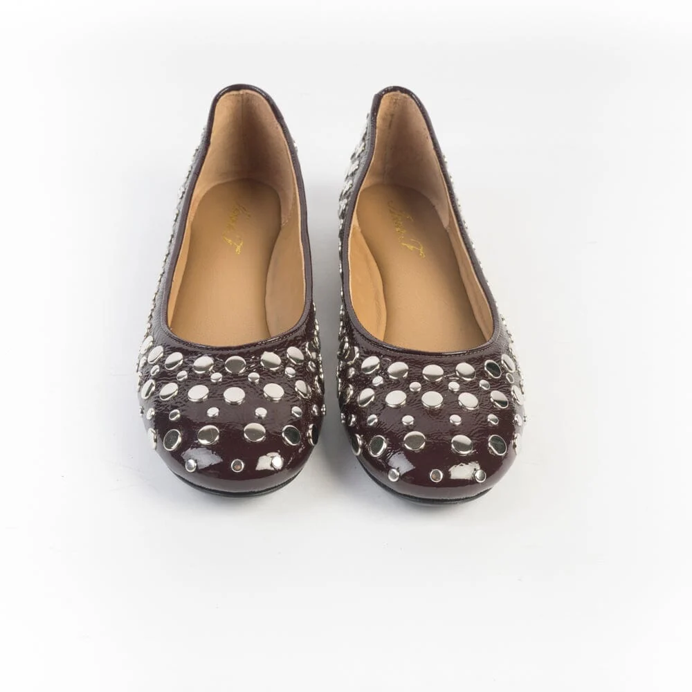 ANNA F - Ballerina - 1831 - Borchie Bordeaux - immagine 6