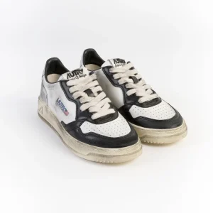 AUTRY -  AVLW SV11 - Sneakers LOW WOM LEAT - Vintage Edition - Black Silver