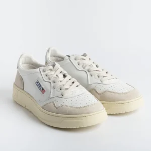 AUTRY Sneakers AULM LS33 - LOW MAN LEAT/SUEDE - Bianco/ Bianco
