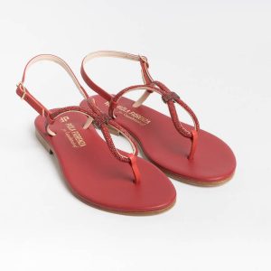 PAOLA FIORENZA - Sandali Bassi Infradito - SS2336 - Rosso