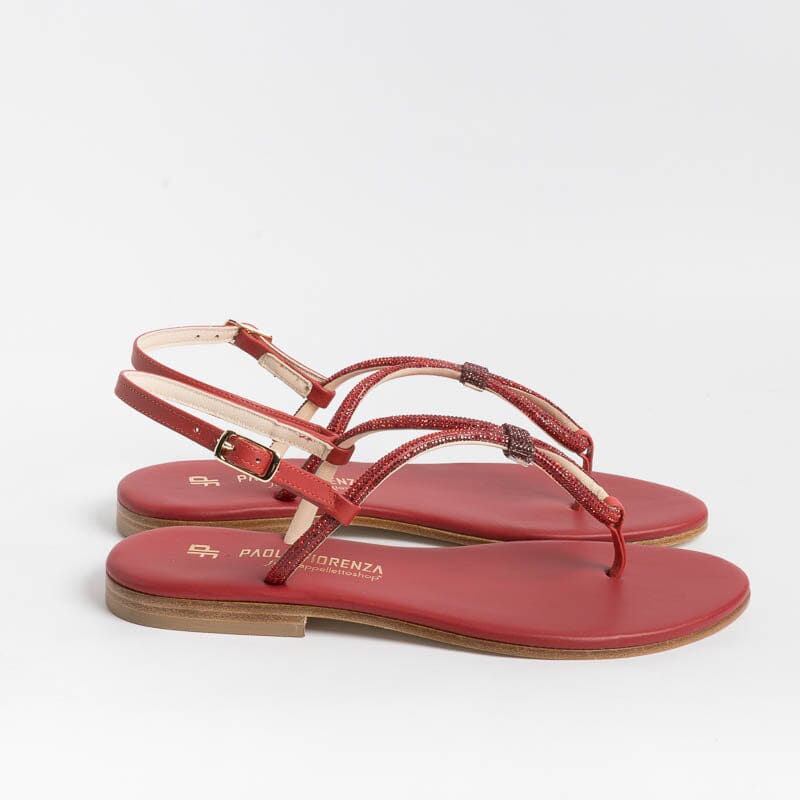 PAOLA FIORENZA - Sandali Bassi Infradito - SS2336 - Rosso - immagine 4