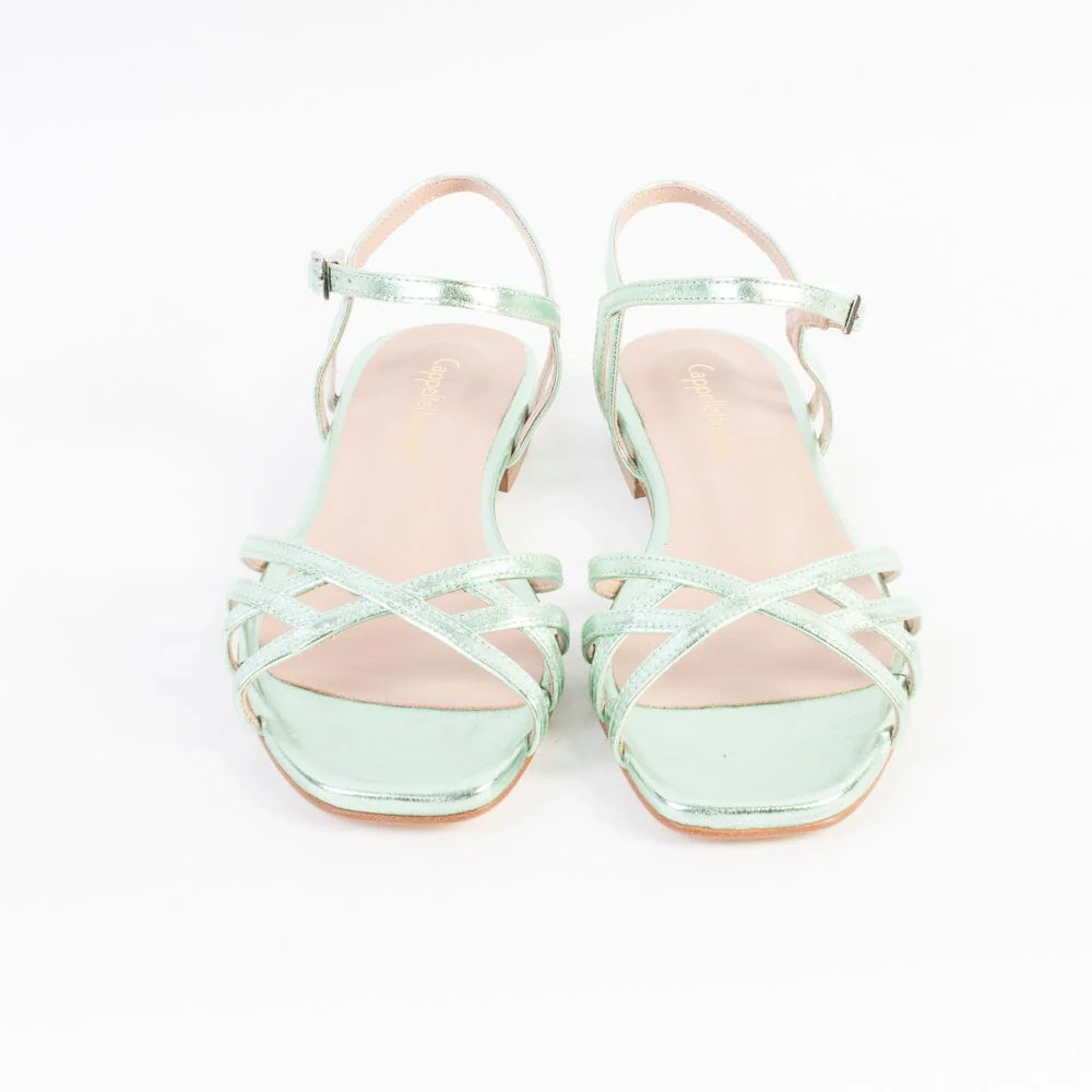 CappellettoShop - Sandali Bassi - Patty14- Verde Acqua - immagine 3
