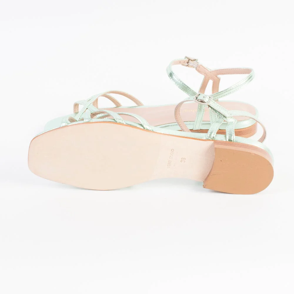CappellettoShop - Sandali Bassi - Patty14- Verde Acqua - immagine 6