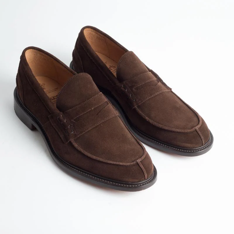 TRICKER'S - James - Mocassino Suede Repello - Cioccolato - immagine 2