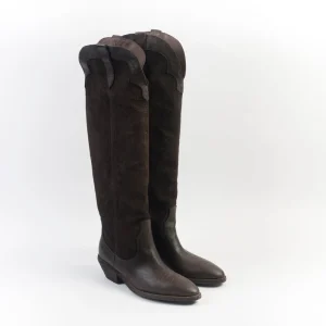 FAUZIAN JEUNESSE - Stivali Texano 3876 - Ignis rovescio - Ebano