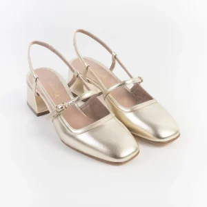 CHEVILLE - Sling Back - OLIMPIA - Platino