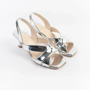 ANNA F. - Sandali con Tacco - 3800 - Argento Specchio