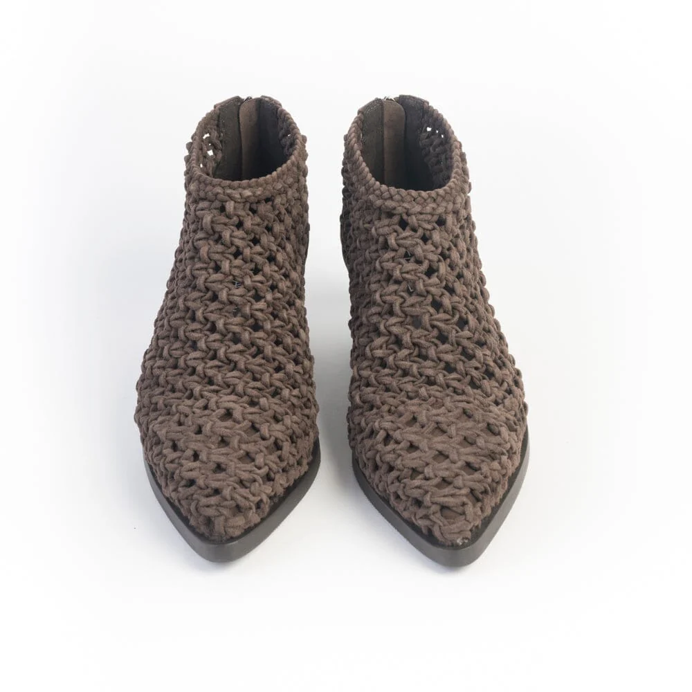 ELENA IACHI - Stivaletto Texano E4238C - Shila Moro Intrecciato - immagine 3