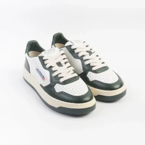 AUTRY -  AULW WB49 -Sneakers  LOW WOM LEAT -  Bianco Verde Mountain