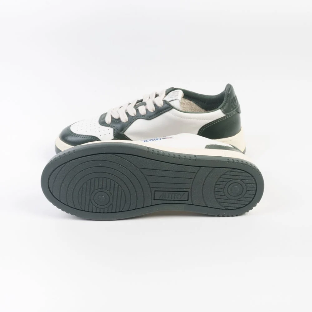 AUTRY - AULW WB49 -Sneakers LOW WOM LEAT - Bianco Verde Mountain - immagine 6