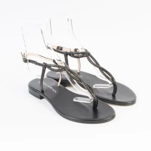 PAOLA FIORENZA - Sandali Bassi Infradito - SS2442 - Nero