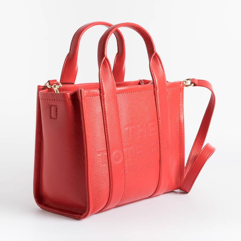 MARC JACOBS - H009L01SP21 - The Small Tote Bag - True Red - immagine 3