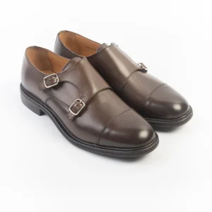 BERWICK 1707 - Doppia Fibbia - 5212 - Nomera Dark Brown - Fondo Gomma