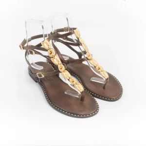 MAKIS KOTRIS - Sandali Bassi Infradito 740 - Chocolate