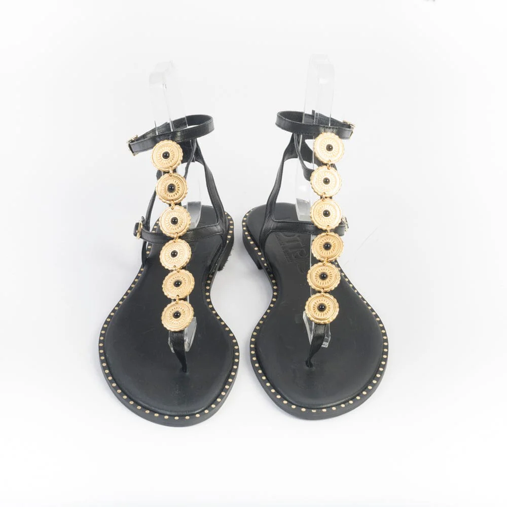 MAKIS KOTRIS - Sandali Bassi Infradito 720 - Nero - immagine 3