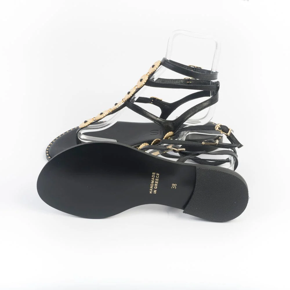 MAKIS KOTRIS - Sandali Bassi Infradito 720 - Nero - immagine 6