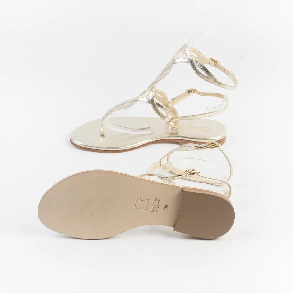 PAOLA FIORENZA - Sandali bassi infradito - SS2503 - Platino - immagine 6