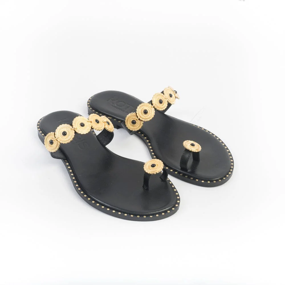 MAKIS KOTRIS - Mules - Sandali Bassi 822 - Nero - immagine 2