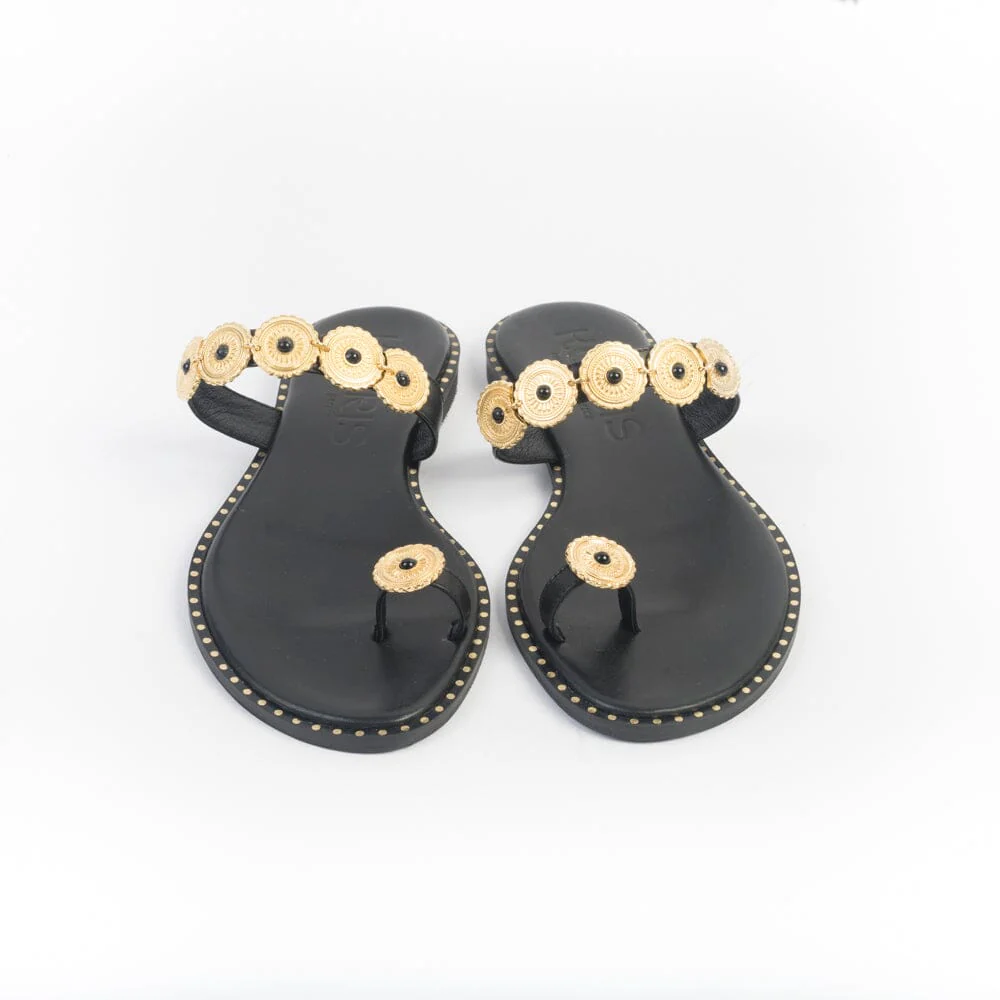 MAKIS KOTRIS - Mules - Sandali Bassi 822 - Nero - immagine 3