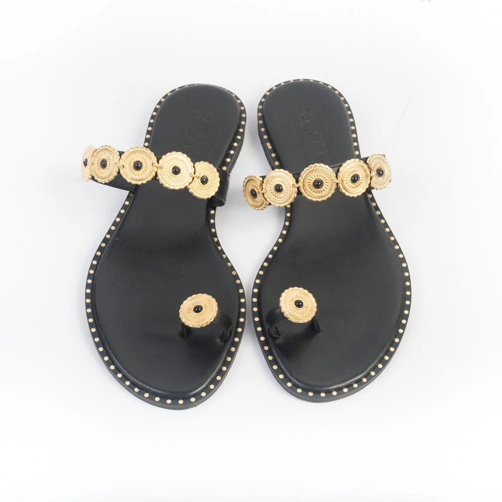 MAKIS KOTRIS - Mules - Sandali Bassi 822 - Nero - immagine 5