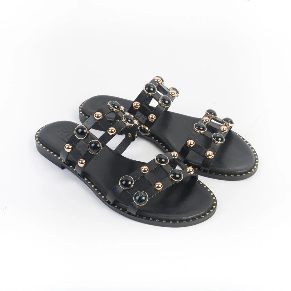 MAKIS KOTRIS - Mules - Sandali Bassi 645 - Nero - immagine 3