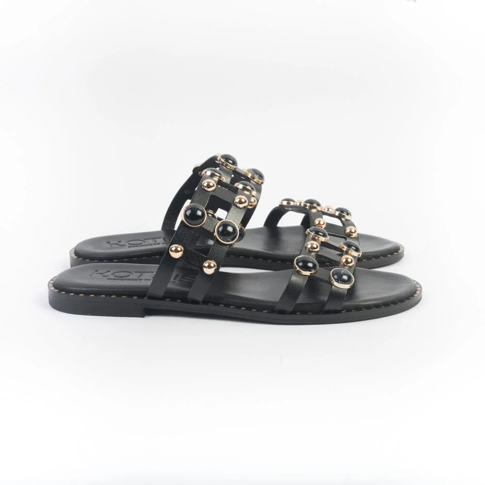 MAKIS KOTRIS - Mules - Sandali Bassi 645 - Nero - immagine 6