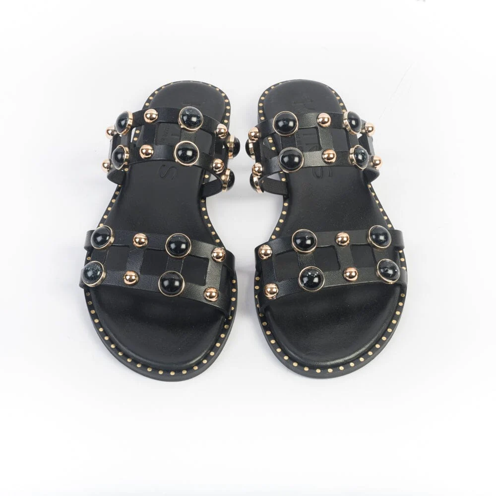 MAKIS KOTRIS - Mules - Sandali Bassi 645 - Nero - immagine 7