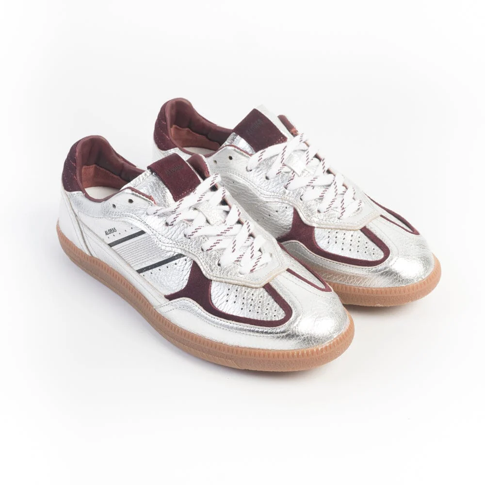 ALOHAS - Sneakers TB 490 Grain - Silver Burgundy