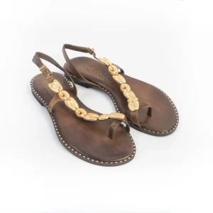 MAKIS KOTRIS - Sandali Bassi infradito 840 - Chocolate