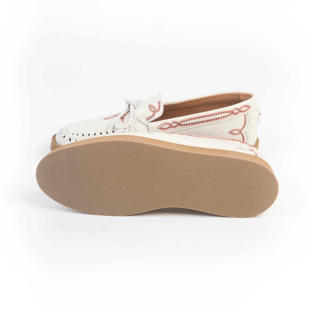 SOCQUE Paris - Mocassini - Totem - Cuir Crema - immagine 7