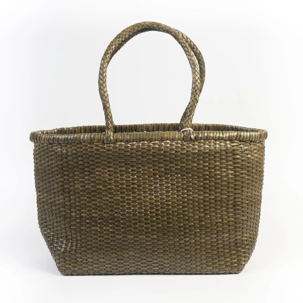 DRAGON DIFFUSION - Borsa intrecciata - B WEAVE BIG - 8805 - Kaki