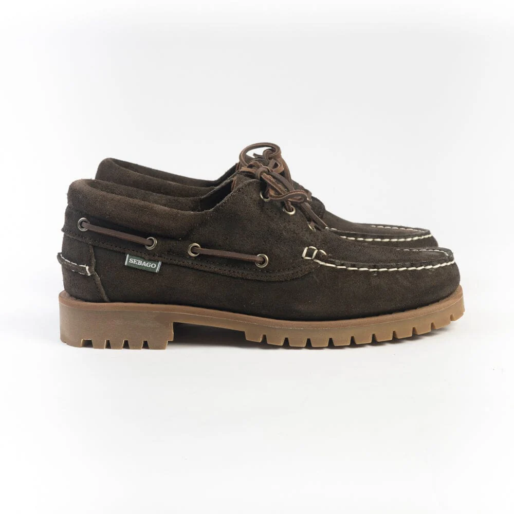 SEBAGO - Allacciata - Acadia 74114CW - Suede waxed dark brown - immagine 3