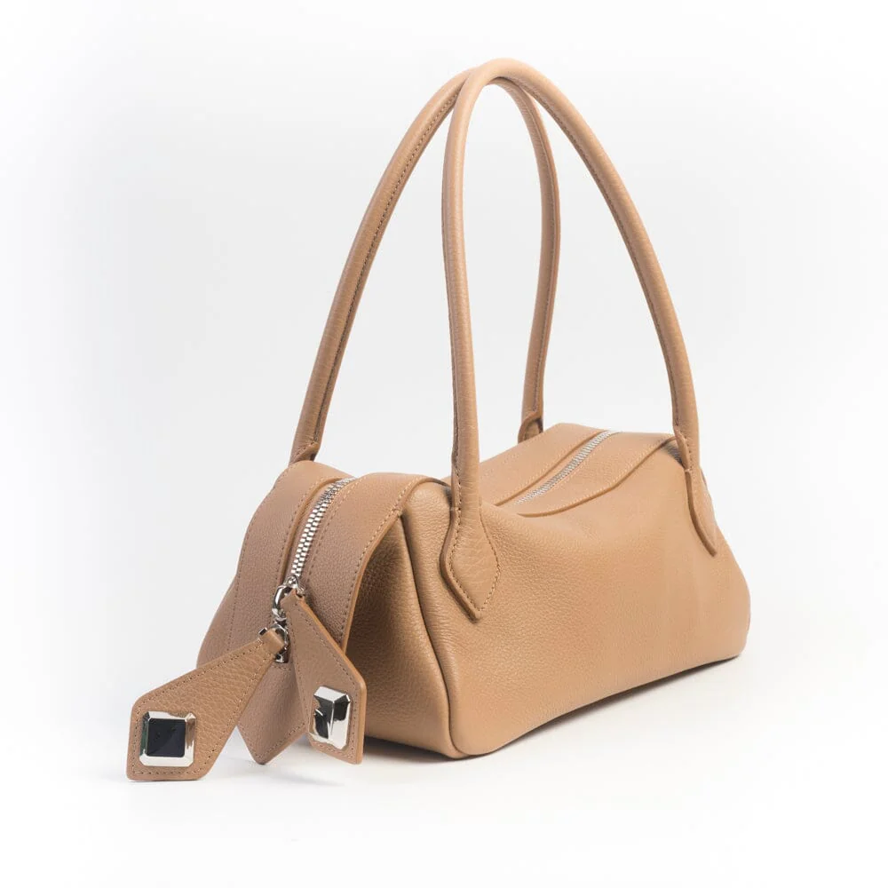 MINOBOSSI - Borsa a spalla - Anna - Pelle martellata Rose Gold - immagine 3