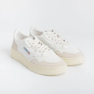 AUTRY AULW LS33 - LOW WOM LEAT/SUEDE - Bianco