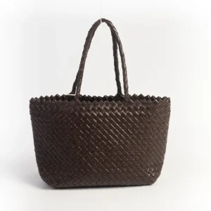 DRAGON DIFFUSION - Borsa a tracolla - Mini inside - 8158 - Dark Brown