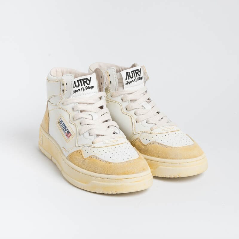 AUTRY AVMW YL01 - Sneakers MID WOM LEAT/LEAT - Super Vintage - Bianco - immagine 2