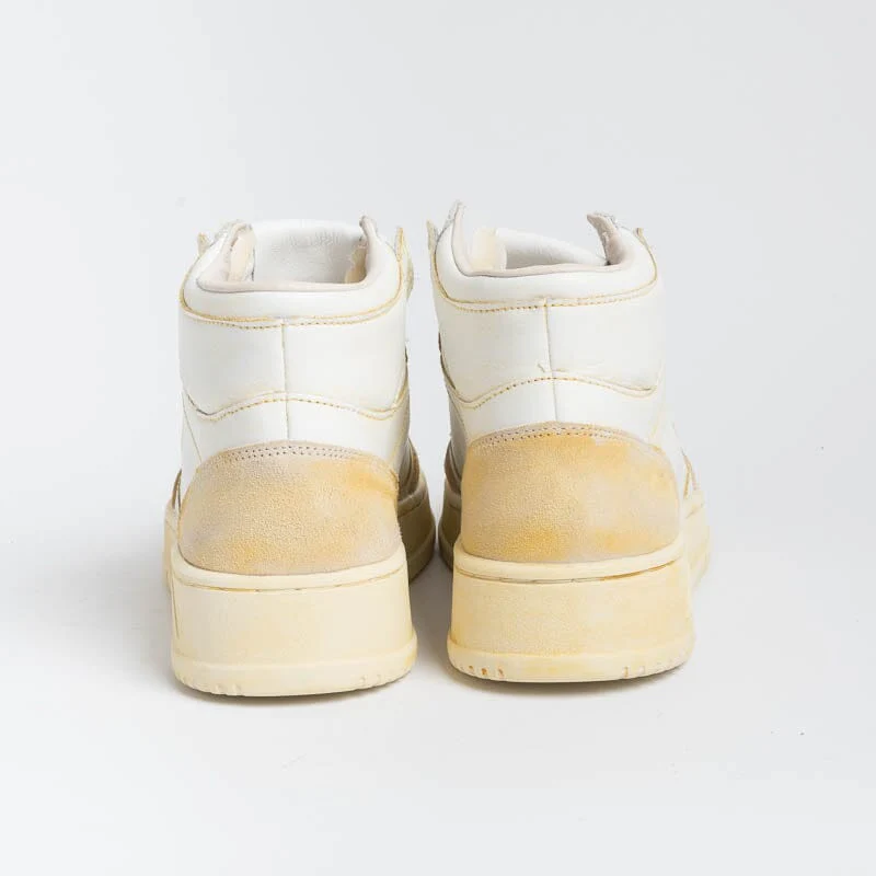 AUTRY AVMW YL01 - Sneakers MID WOM LEAT/LEAT - Super Vintage - Bianco - immagine 6