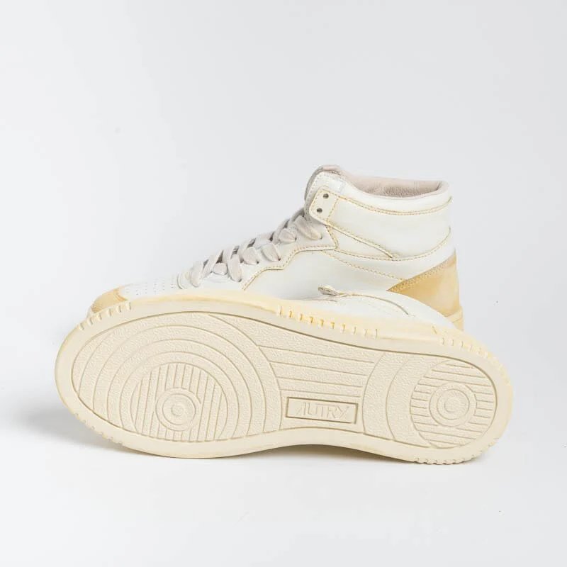 AUTRY AVMW YL01 - Sneakers MID WOM LEAT/LEAT - Super Vintage - Bianco - immagine 7