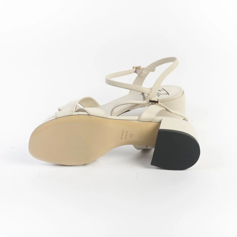 ROBERTO FESTA - Sandali con Tacco NEMESIA - Nappa bianco - immagine 6