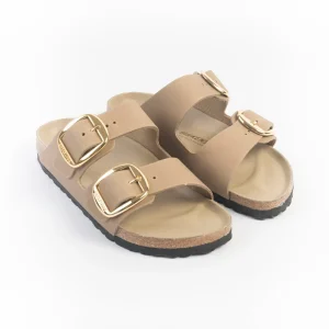 BIRKENSTOCK - Sandali bassi 1030395 - Tabacco marrone Big buckle