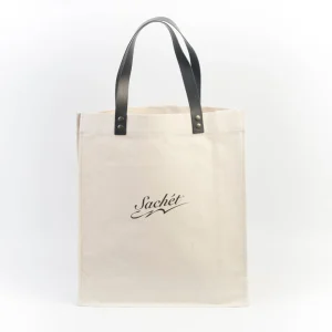 SACHET - Borsa a mano - Tela beige Logo