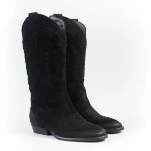 CAPPELLETTOSHOP - GM - Stivale Texano - Guatemala - Camoscio Nero