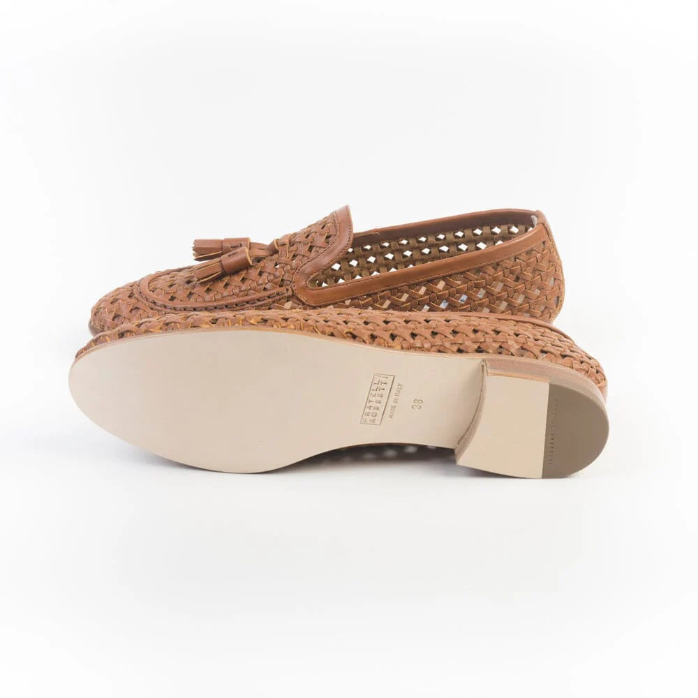 FRATELLI ROSSETTI - Mocassino - 68245 - Intrecciato Cuoio - immagine 6