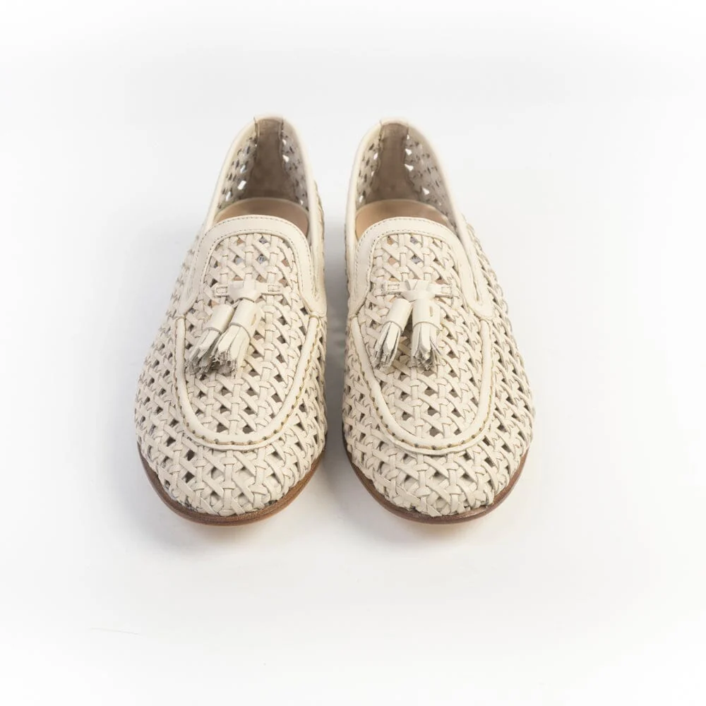FRATELLI ROSSETTI - Mocassino - 68245 - Intrecciato Latte - immagine 3
