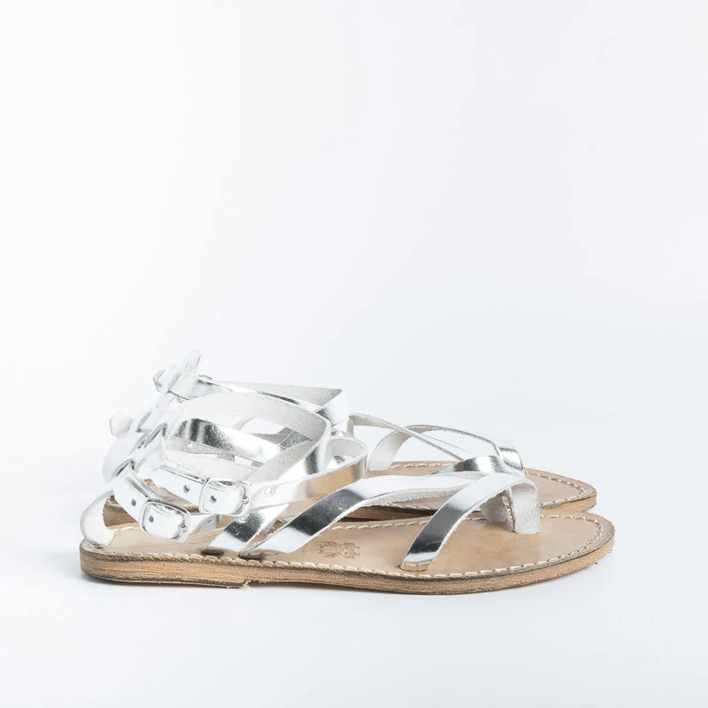 SACHET - Sandali bassi Infradito - 574 - Argento - immagine 5