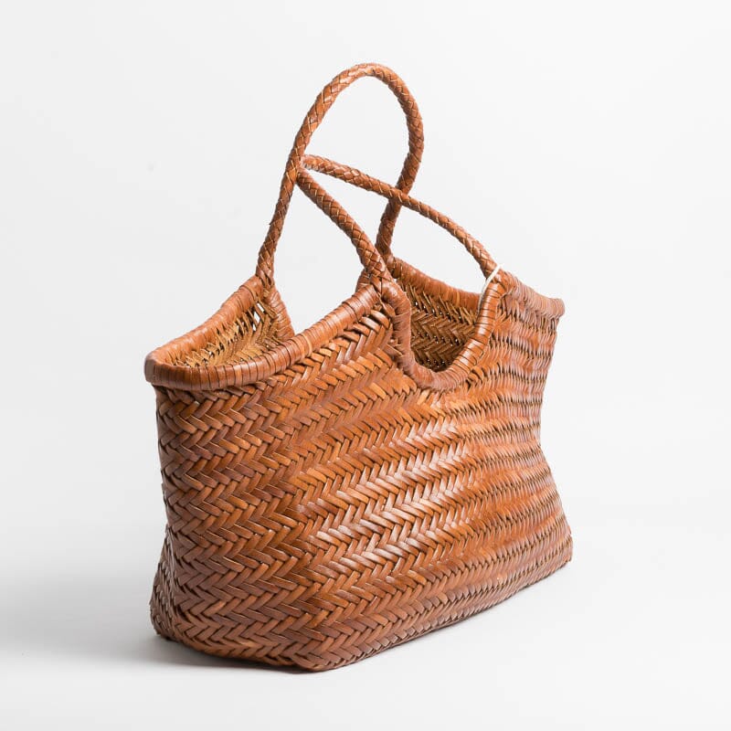 DRAGON DIFFUSION - Borsa intrecciata - 8822 - Nantucket - Cuoio Tan - immagine 3