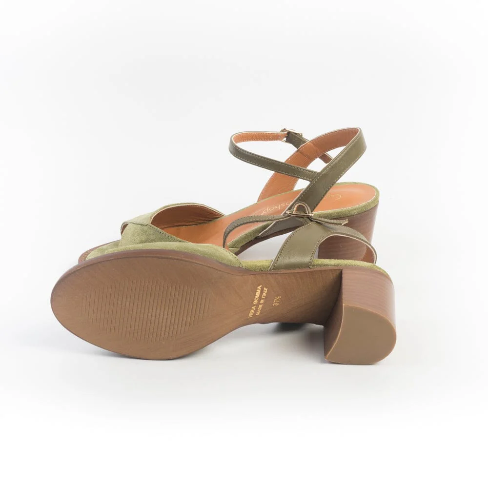 CappellettoShop - Sandali con Tacco - 1127 - Verde - immagine 6