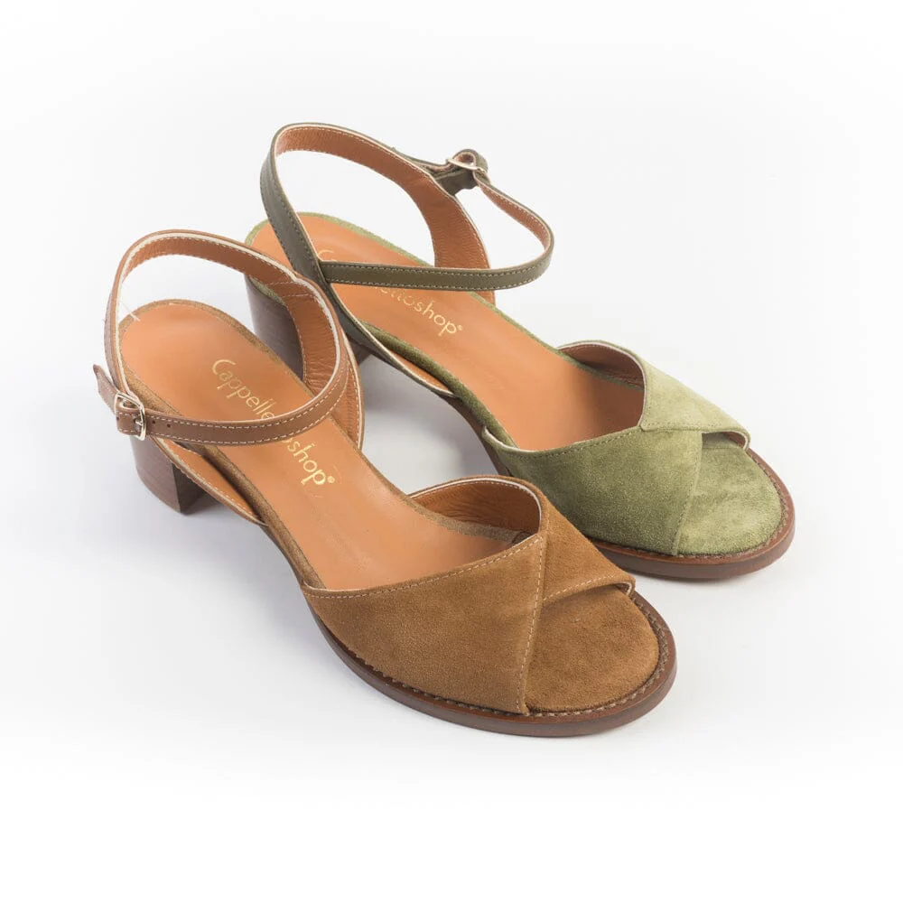 CappellettoShop - Sandali con Tacco - 1127 - Verde - immagine 7