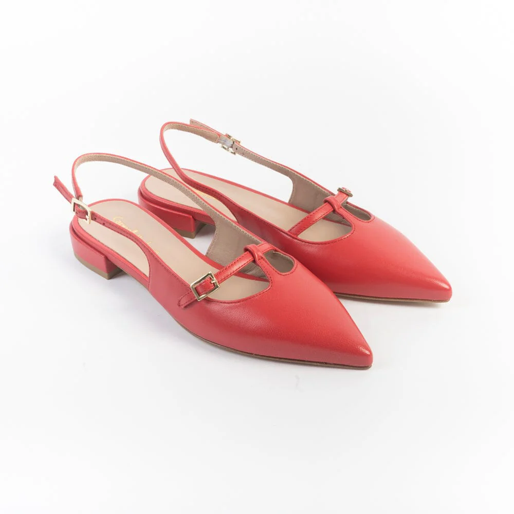 CappellettoShop - Sling Back - Pauline34 - Papavero