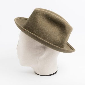 SUPER DUPER HATS - Hobo Rabbit Felt - Army Raw